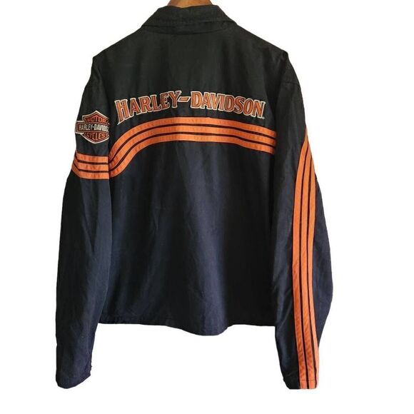 Harley Davidson Men's Full Zip Cotton Jacket Size 2XL - Picture 2 of 6